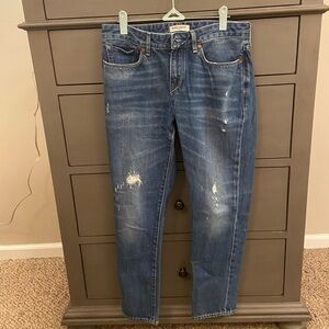 Levi’s Made and Crafted Marker tapered distressed jeans, size 28
